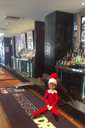 The Elf on the Shelf checks into the Royal Hotel in Queanbeyan.