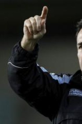 Re-signed with Cronulla: banned coach Shane Flanagan.