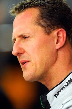 Mercedes driver . . . Michael Schumacher.