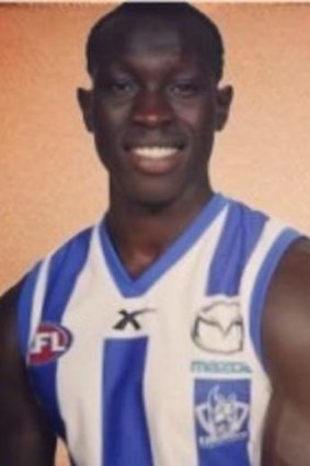 North Melbourne player Majak Daw.