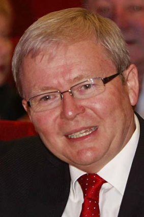 Not challenging: Kevin Rudd.