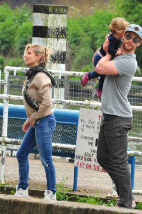 Chris Hemsworth and Elsa Pataky with daughter India.