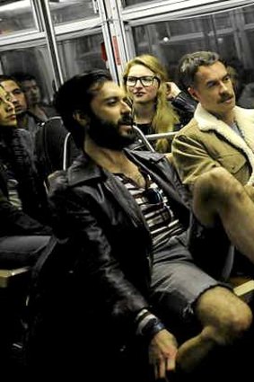 Boys on film: Frankie Alvarez, Murray Bartlett and Jonathon Groff in <i>Looking</i> .