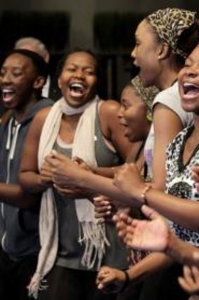 Spiritual pulse: The cast perform a number in <i>The Lion King</i>.