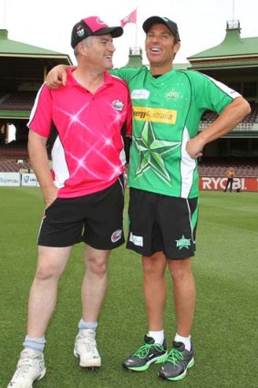 Spin twins &#8230; Stuart MacGill and Shane Warne.