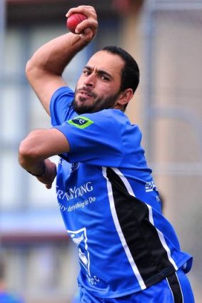 In a spin: Pakistan-born Fawad Ahmed.