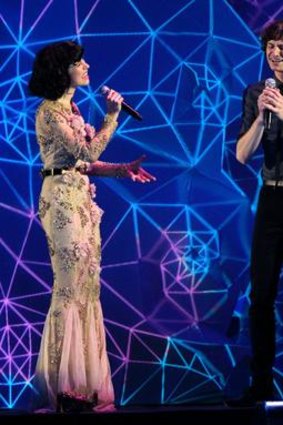 Dynamic duet … performing with Gotye at the ARIA Awards last November.