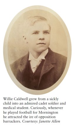 Willie Caldwell, 19, who with his two brothers  and 12 others died in the 1892 Mornington boating accident.
