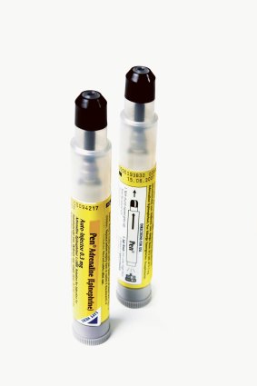 EpiPens provide first aid for anaphylaxis.