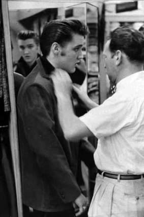 Real sharp ... Lansky with Elvis in his Memphis store.