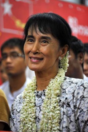 Warning ... Burma's democracy icon Aung San Suu Kyi will not back down.