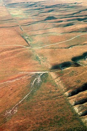 Russian target number 2: The San Andreas fault line, here pictured on the Carrizo Plain in California.  