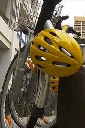 Here today ...  70 per cent of share bike helmets in Brisbane have gone missing.