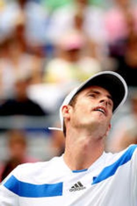 Andy Murray beat Marcel Granollers in his first match since winning Wimbledon.