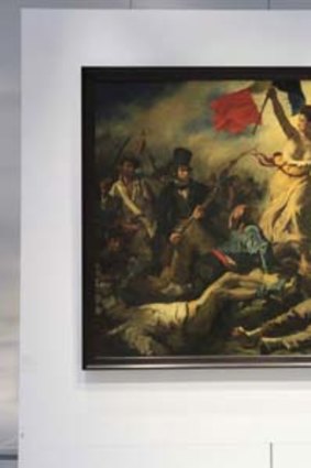 Old style revolution &#8230; Delacroix's painting <i>Liberty Leading the People</i> has been defaced.