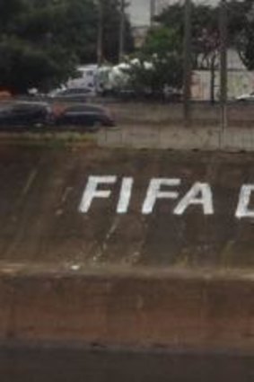 A message for FIFA from Brazil.