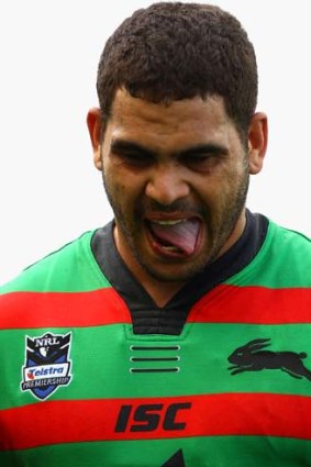 Off day . . . Greg Inglis of the Rabbitohs.