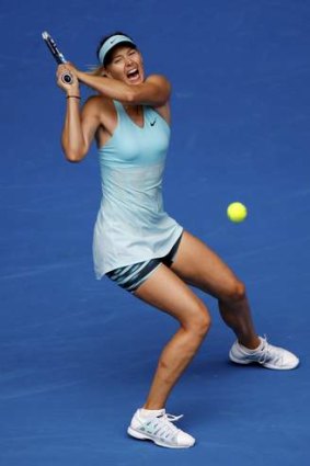 Powered on: Russia's Maria Sharapova.