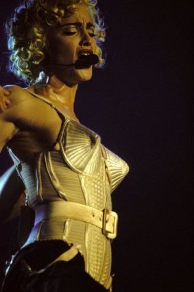 Madonna in concert in Paris, July 1990.