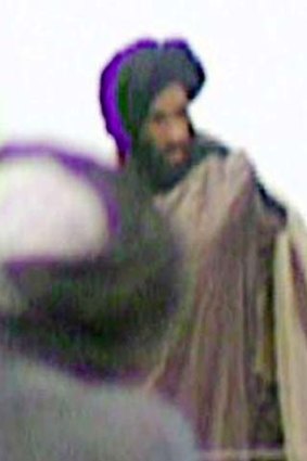 A screen grab taken secretly in 1996 shows Taliban spiritual leader Mullah Mohammed Omar.