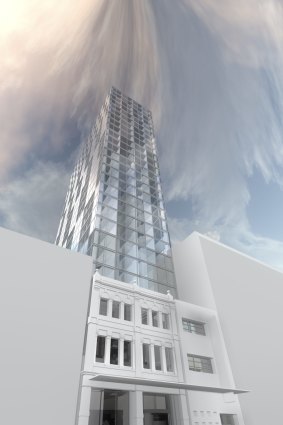 An artist's impression of the 368-room, $90 million hotel planned for Elizabeth Street in Brisbane's CBD.