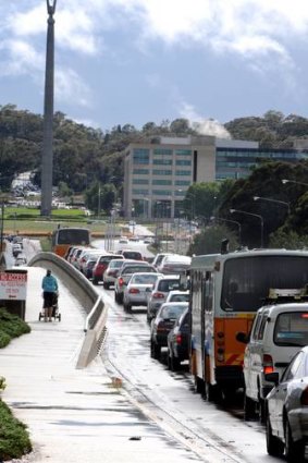 Love affair continues ... More than 80 per cent of Canberra's commuters drive to work each day.