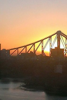 Brisbane's Story Bridge at sunrise