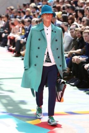 Funky scenes from the Burberry Prorsum show.