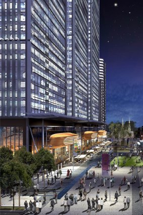 Working late: An artist's impression of the Parramatta Civic Centre.