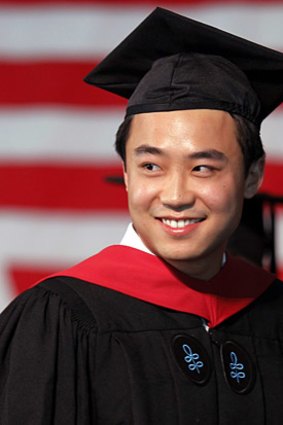 Bo Guagua, son of fallen Chinese politician Bo Xilai, receiving his masters degree in public policy.