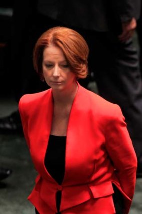 Looming large ... Julia Gillard is set to "discuss every aspect of the political and economic relationship", including the asylum seeker issue, with Indonesia President Banbang Yudhoyono.