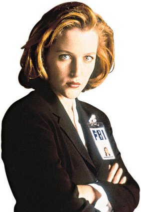 Anderson as Dana Scully in <i>The X Files</i>.