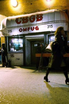 New York's legendary music venue CBGB closed down in 2006.