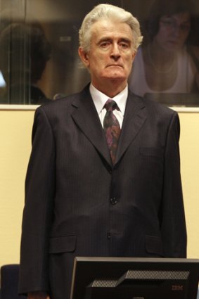 On trial... former Bosnian Serb leader Radovan Karadzic.