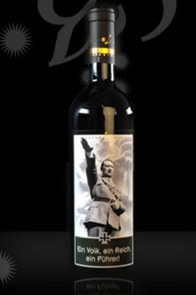 A bottle of Hitler Wine from Italian wine maker Vina Lunardelli
