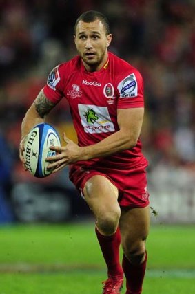 Not worth the risk ... Quade Cooper in action for the Reds. He says he is wary of using or endorsing any sports supplements.