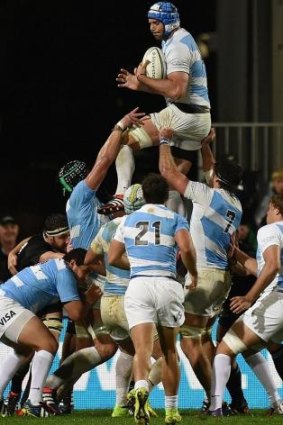 Retained: Argentina second-rower Mariano Galarza.