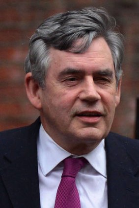 Former British PM Gordon Brown.