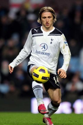 Classy ... Tottenham midfielder Luka Modric.