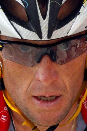 Tour de France seven-times winner, US Lance Armstrong.