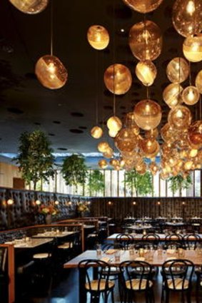 Bold design ... the hotel's Marble Lane restaurant.