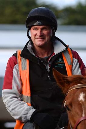 Trainer Darren Weir at work at his Ballarat stables.