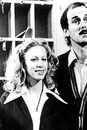 Cleese with first wife Connie Booth during their <i>Fawlty Towers</i> days.