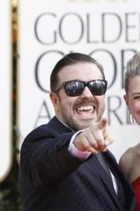 Ricky Gervais and his partner Jane Fallon.