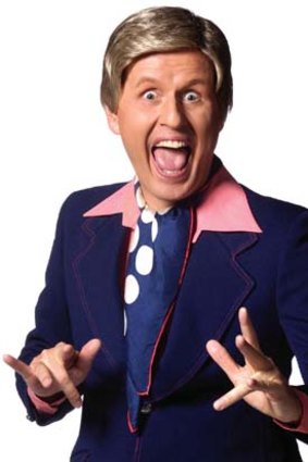 Mark Trevorrow as alter ego Bob Downe.