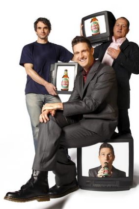 Todd Sampson, Wil Anderson and Russel Howcroft lend their sharp wit to <i>Gruen Sweat</i>.