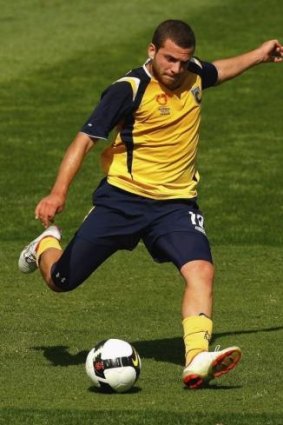 Hoping for a call-up: Glen Trifiro of the Central Coast Mariners.