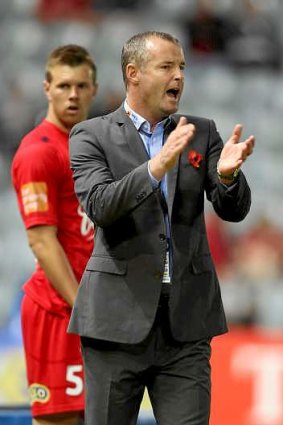 Rini Coolen coaching Adelaide in 2011.
