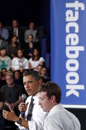 Back when it was still cool: Barack Obama with Facebook CEO Mark Zuckerberg in 2011.