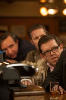 Alien intrusion: Pegg's pub crawl is interrupted in <i>The World's End</i>.